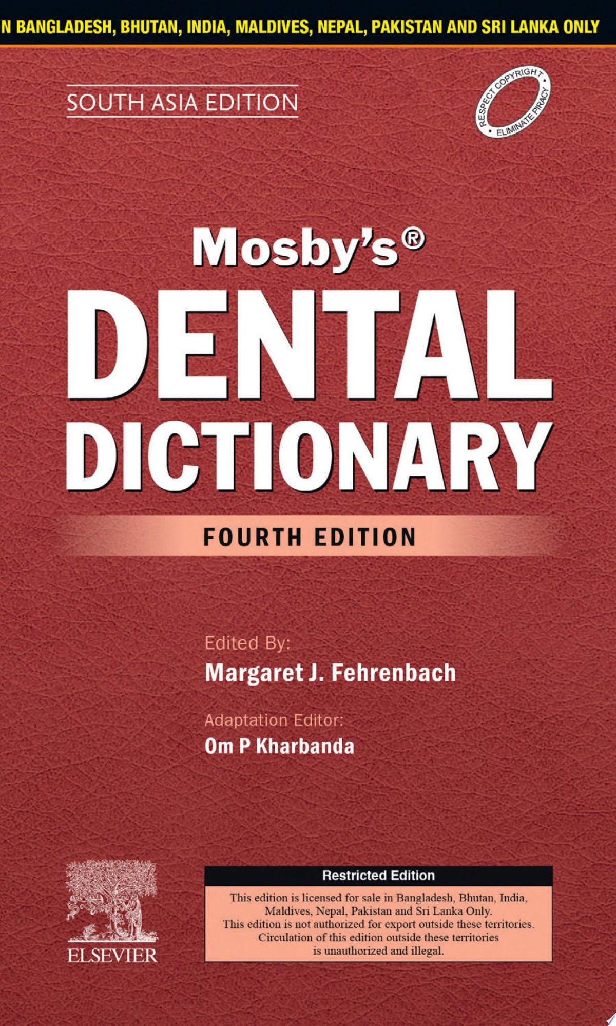 Mosby's Dental Dictionary,4e- South Asia Edition- E Book